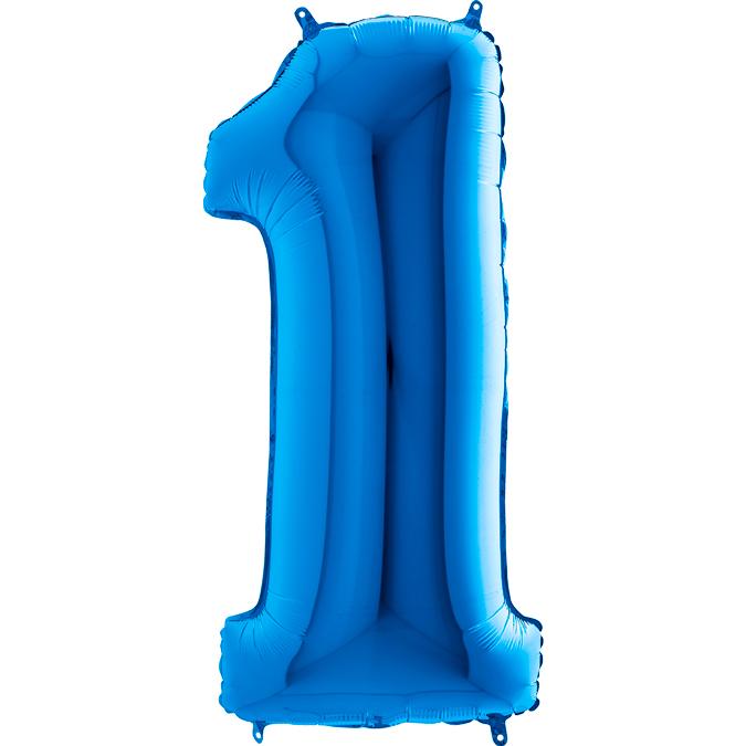 Air Fill Number Balloon - Blue