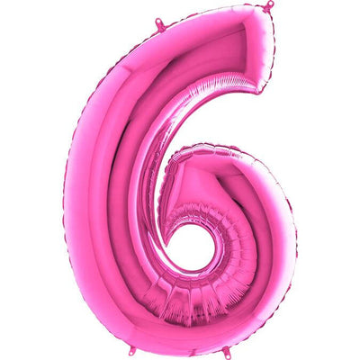 Air Fill Number Balloon - Pink