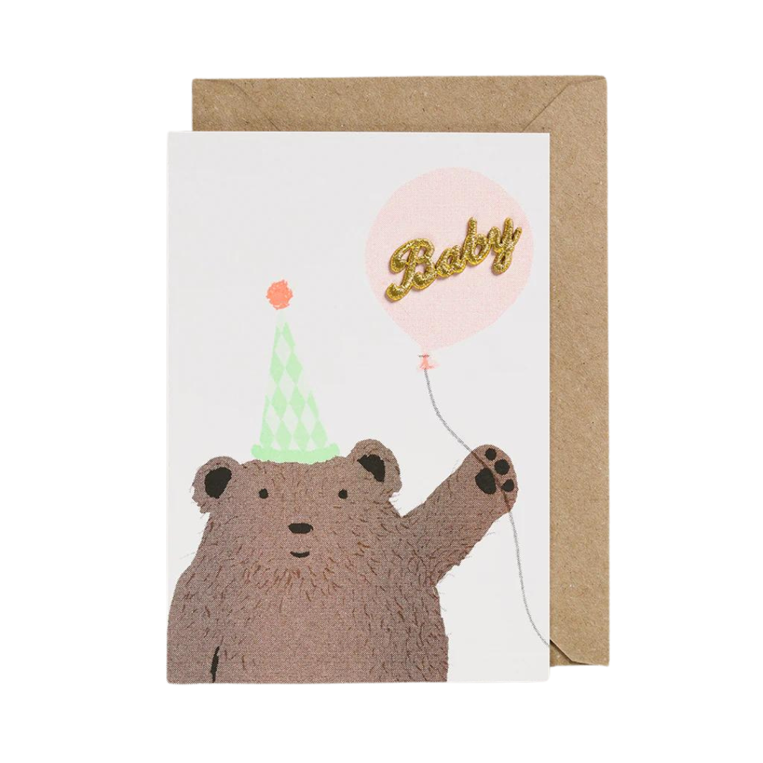 Bear Baby Card by Petra Boase