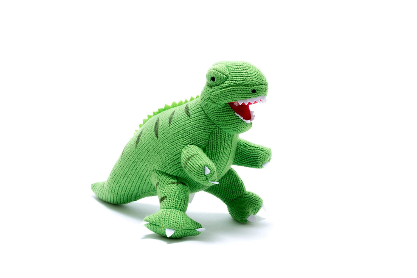 Best Years Knitted Green T Rex Dinosaur Toy