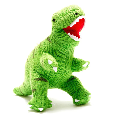 Best Years Large Knitted Green T Rex