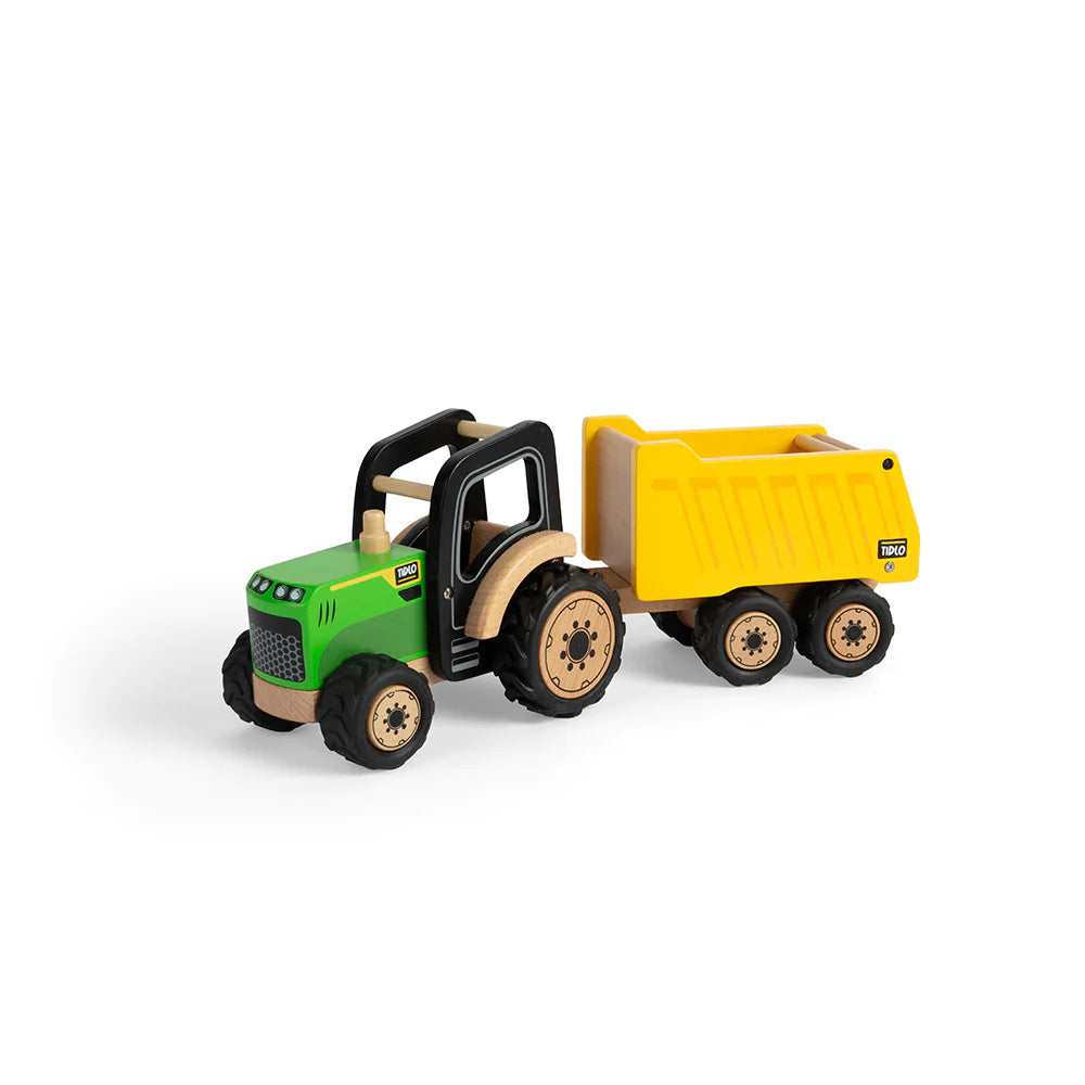Bigjigs Toys Country Tractor and Trailer