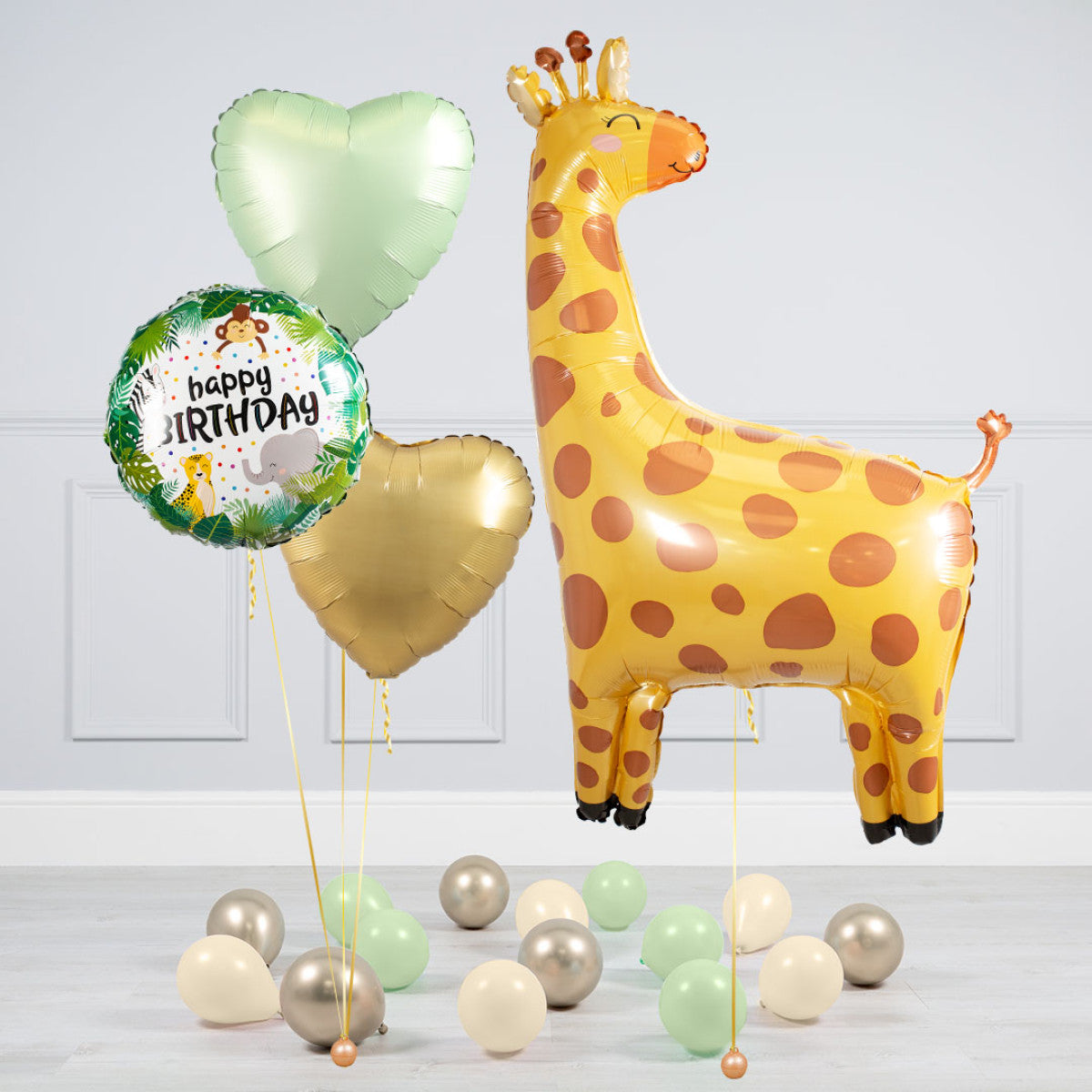 Bubblegum Balloons Giraffe Balloon Package