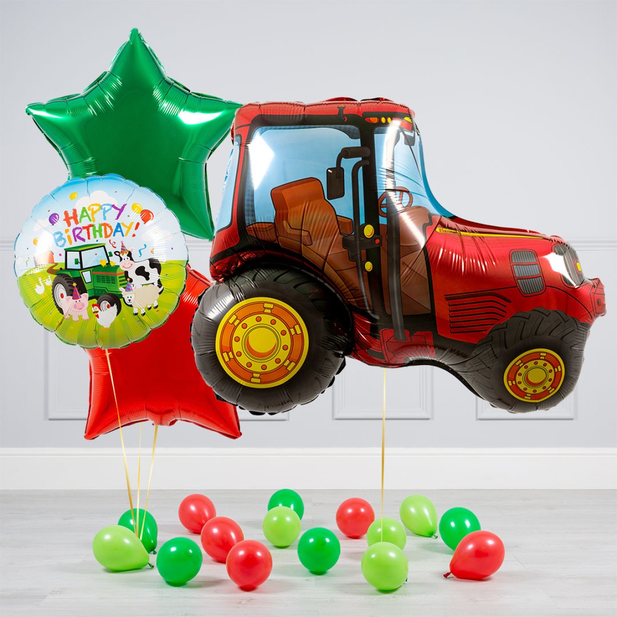 Bubblegum Balloons Tractor Balloon Package