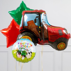 Bubblegum Balloons Tractor Balloon Package