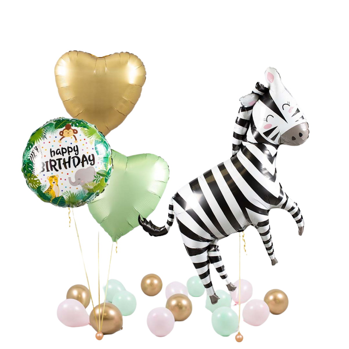 Bubblegum Balloons Zebra Balloon Package