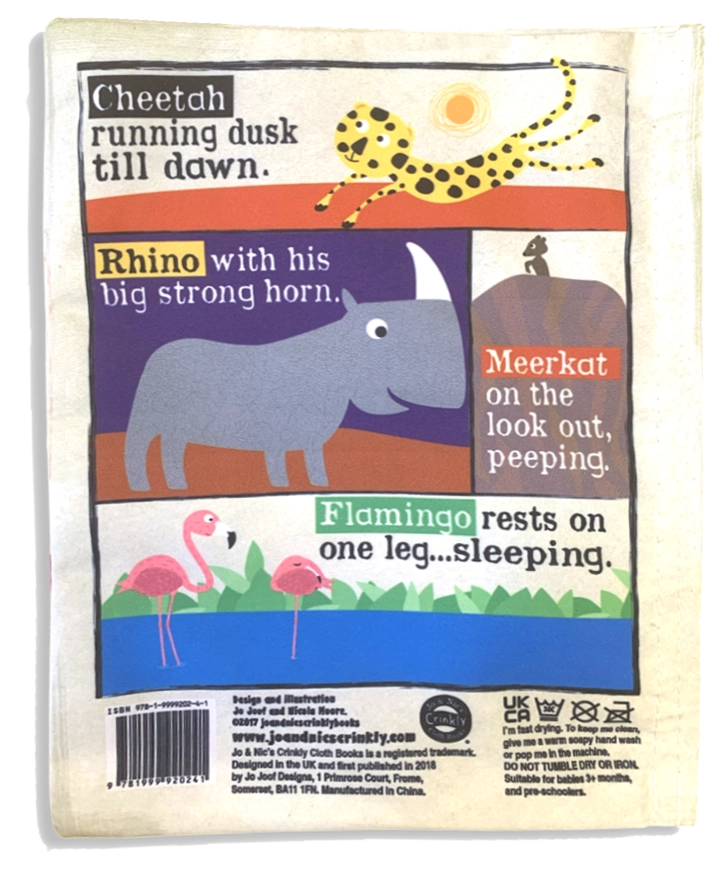 Crinkly Newspaper Book Safari