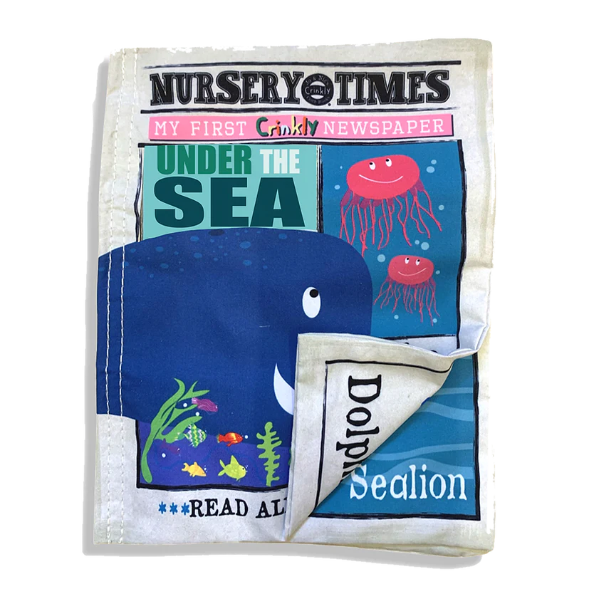 Crinkly Newspaper Book Under The Sea