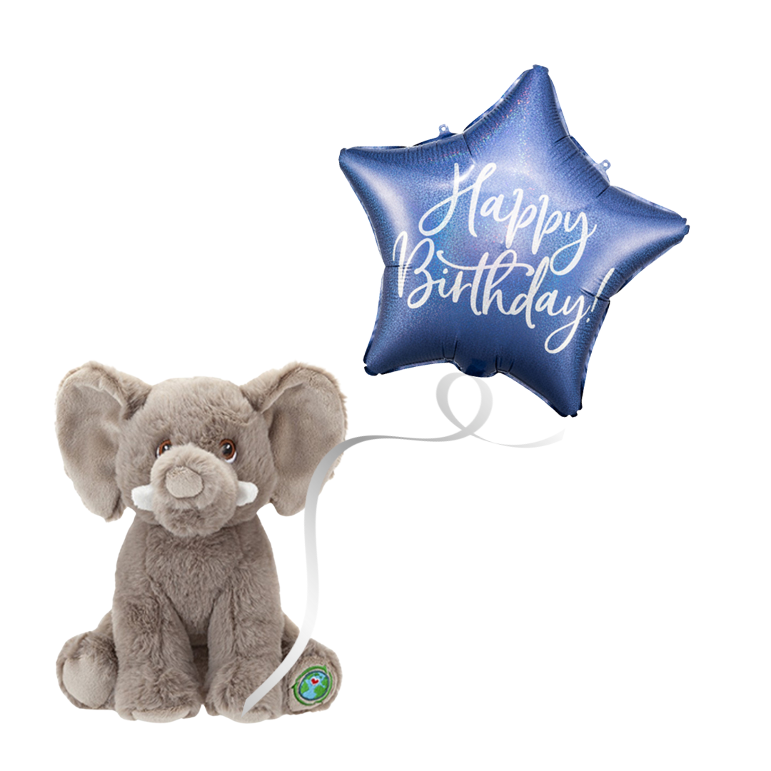 Cuddly Elephant & Balloon Gift Set