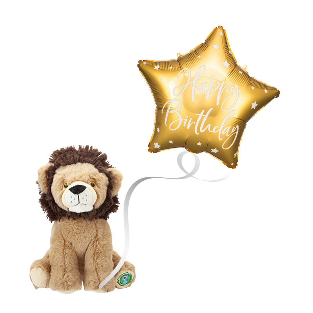Cuddly Lion & Balloon Gift Set