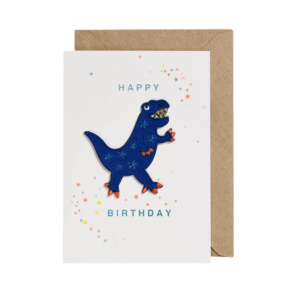 Dinosaur Iron on Patch Card