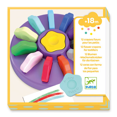 Djeco Flower Crayons For Toddlers