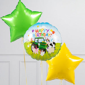 Bubblegum Balloons Farmyard Numbers - Pre Inflated Balloon Bunch - Edie & Eve