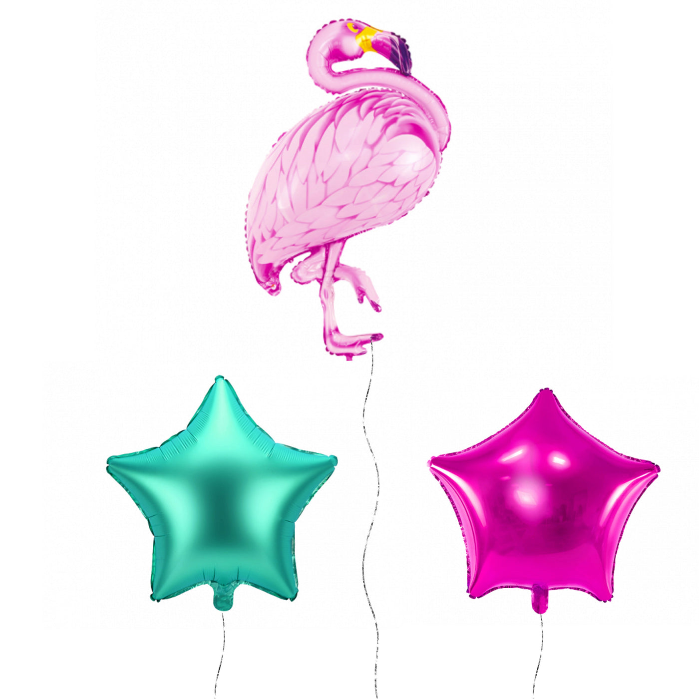 Giant Inflated Flamingo Balloon Bunch