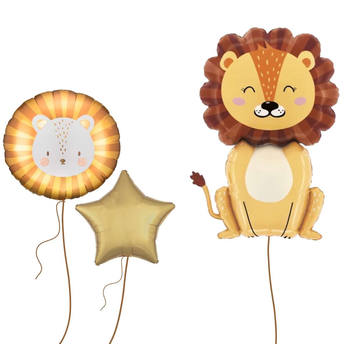 Giant Inflated Lion Balloon Bunch