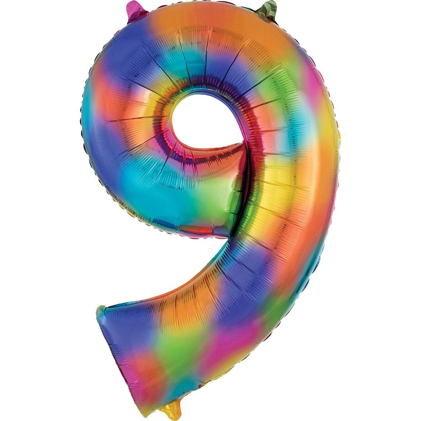 Giant Number Balloon - Rainbow