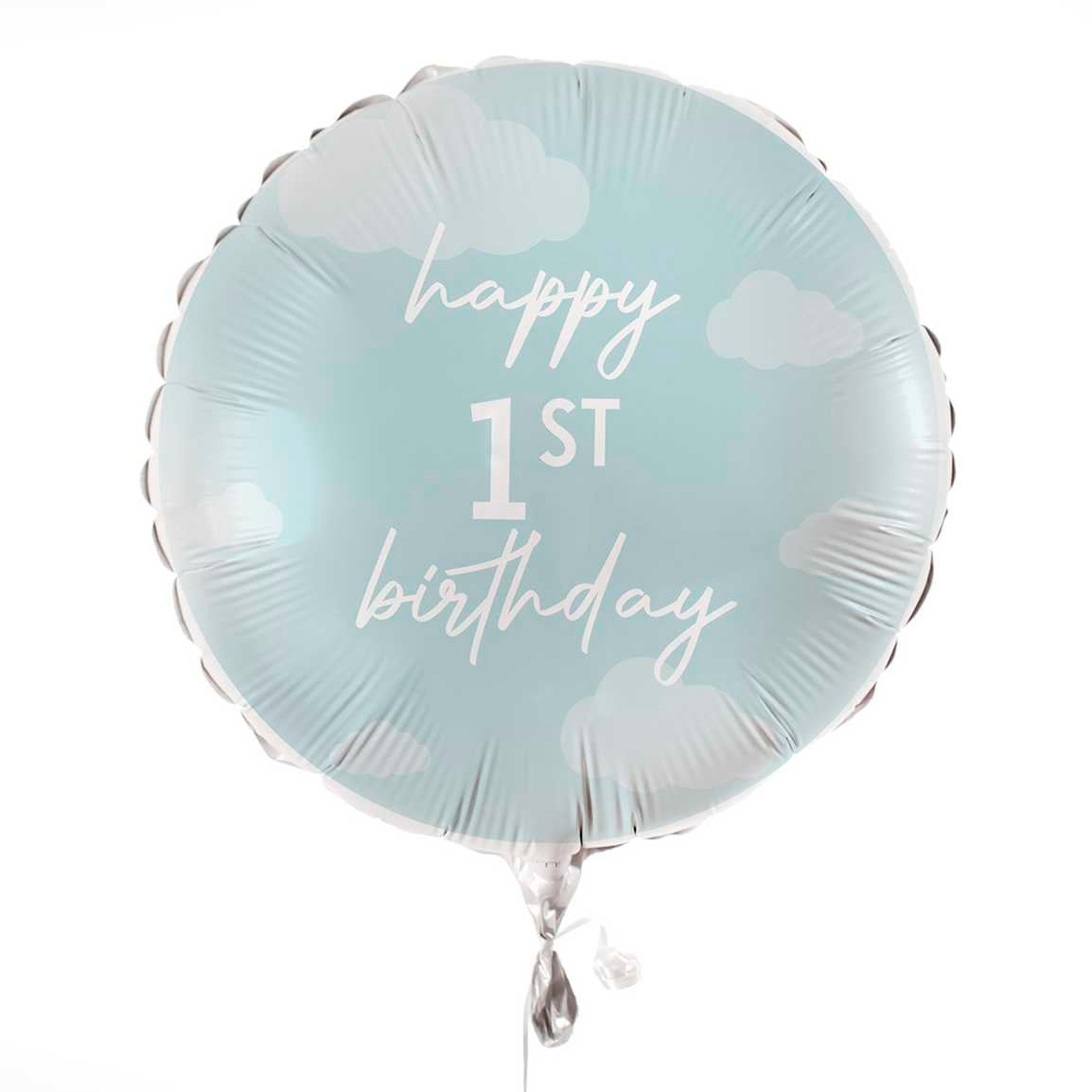 Happy 1st Birthday Blue Balloon - Ginger Ray