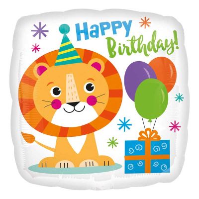 Happy Birthday Lion Balloon