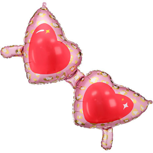 Heart Glasses Foil Balloon