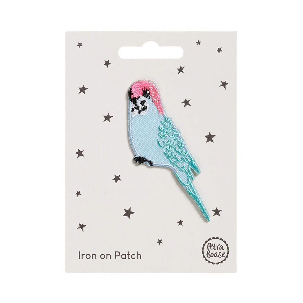 Iron on Patch - Budgie by Petra Boase