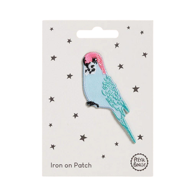 Iron on Patch - Budgie by Petra Boase