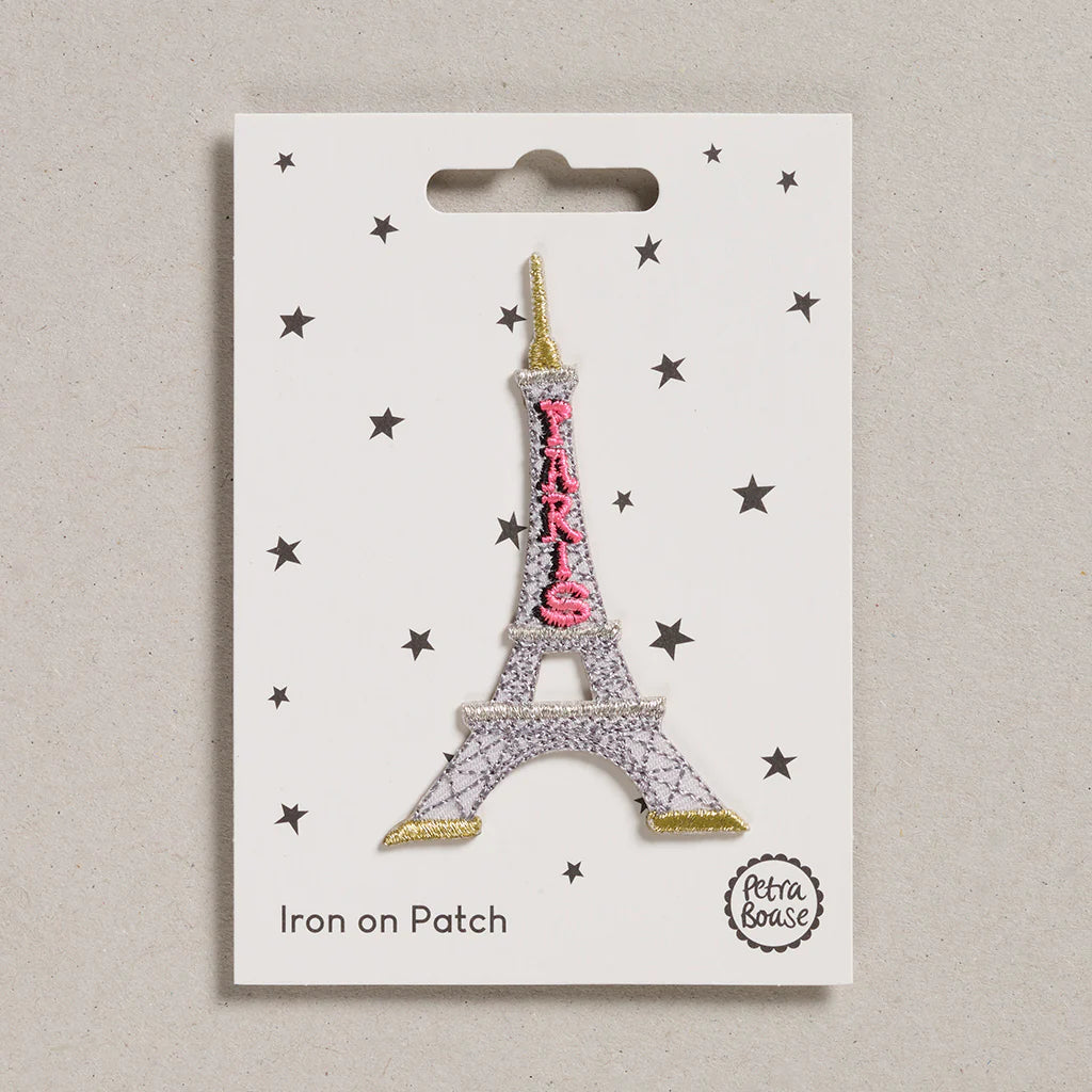 Iron on Patch - Eiffel Tower by Petra Boase