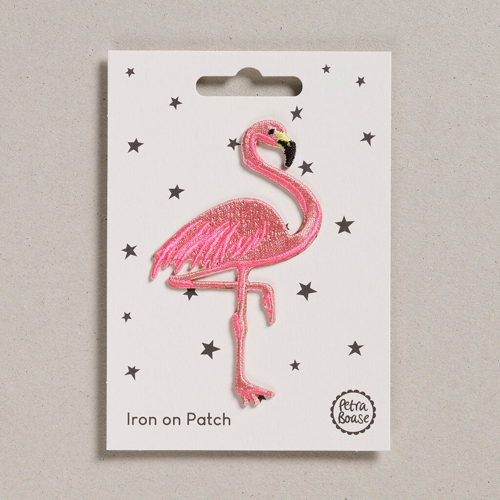 Iron on Patch - Flamingo by Petra Boase