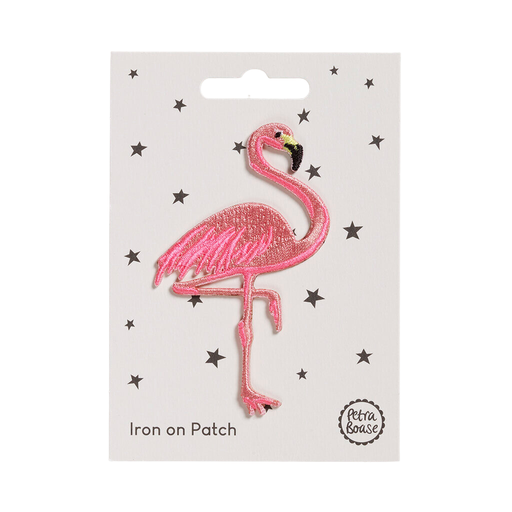 Iron on Patch - Flamingo by Petra Boase
