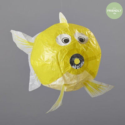 Japanese Paper Balloon - Yellow Fish