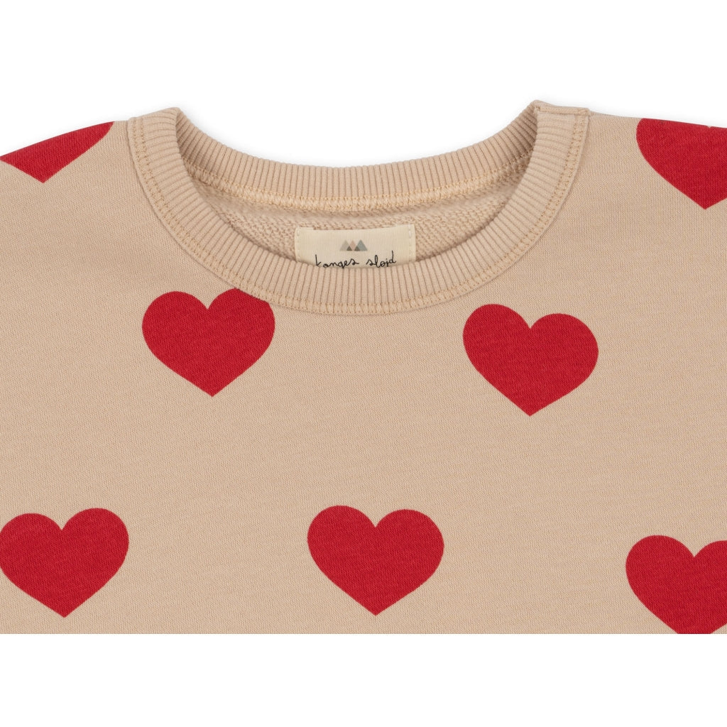 Konges Slojd Red Heart Sweatshirt - (18m-10yrs)