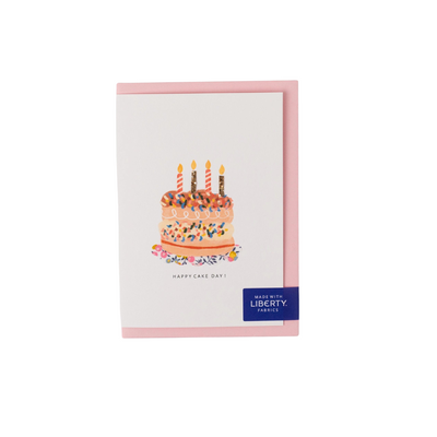 Liberty Cake Birthday Card - Wiltshire Bud
