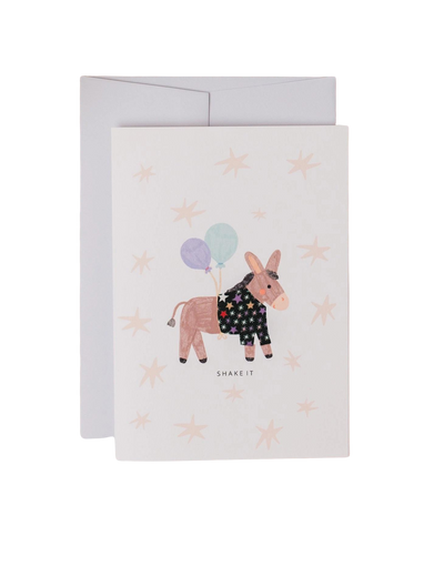 Liberty Donkey Birthday Card - Adelajda's Wish