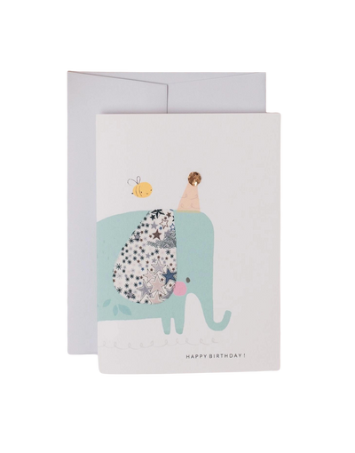 Liberty Elephant Birthday Card - Adelajda's Wish