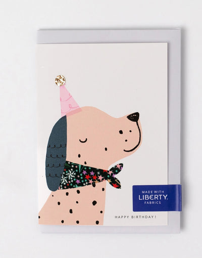 Liberty Spotty Dog Birthday Card - Adelajds's Wish