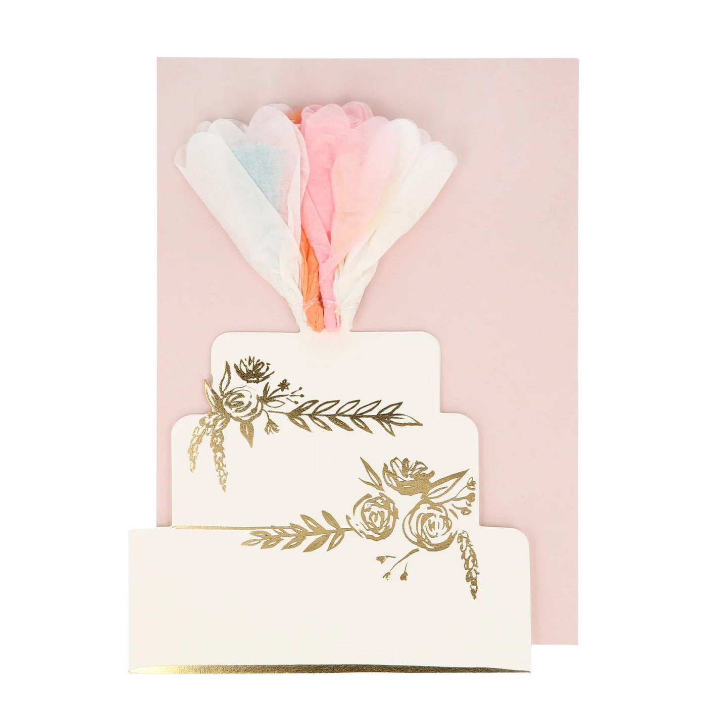 Meri Meri Floral Cake Wedding Card