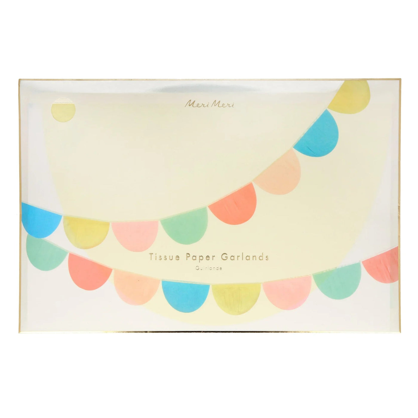 Meri Meri Rainbow Tissue Paper Scallop Garlands