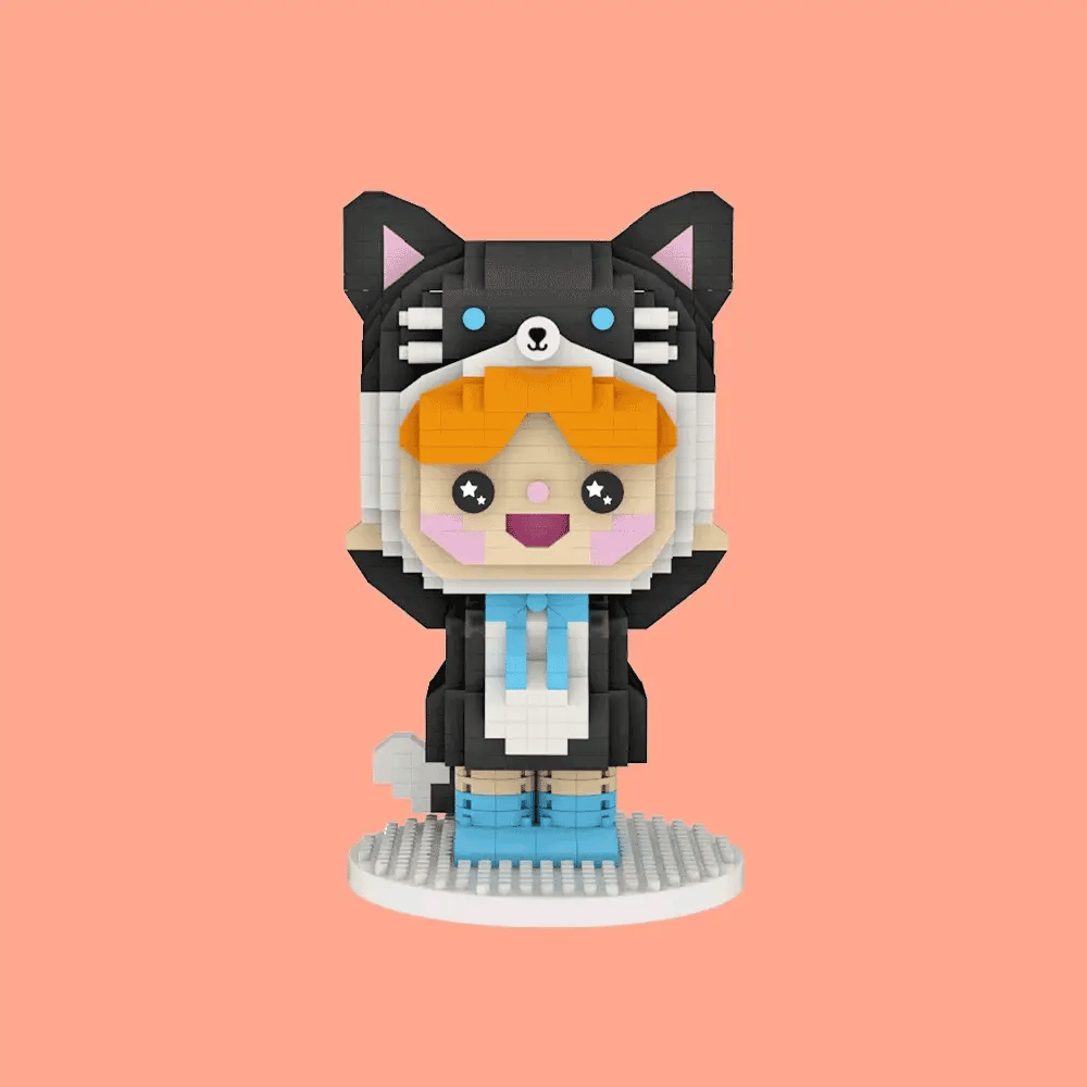 Momiji Happy Cat Mini Bricks (8 Years +)