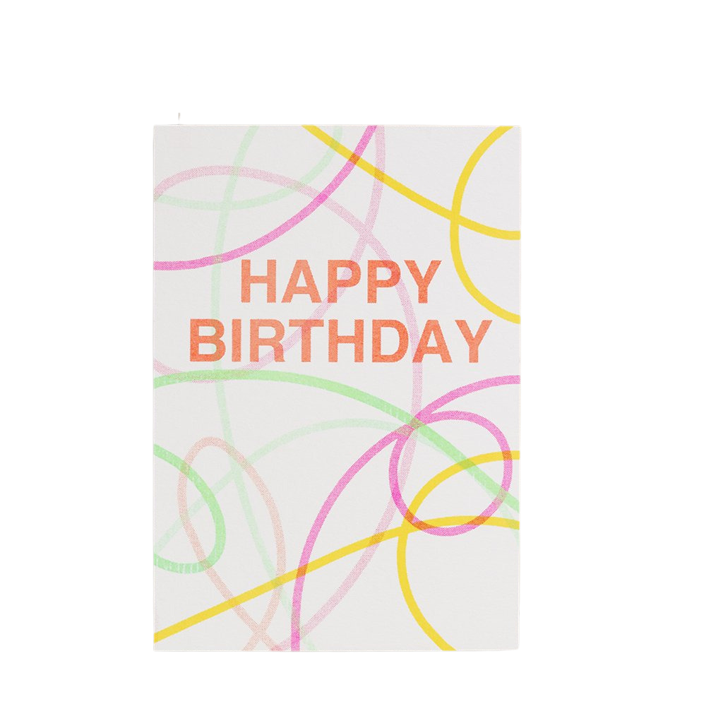 Neon Birthday Card
