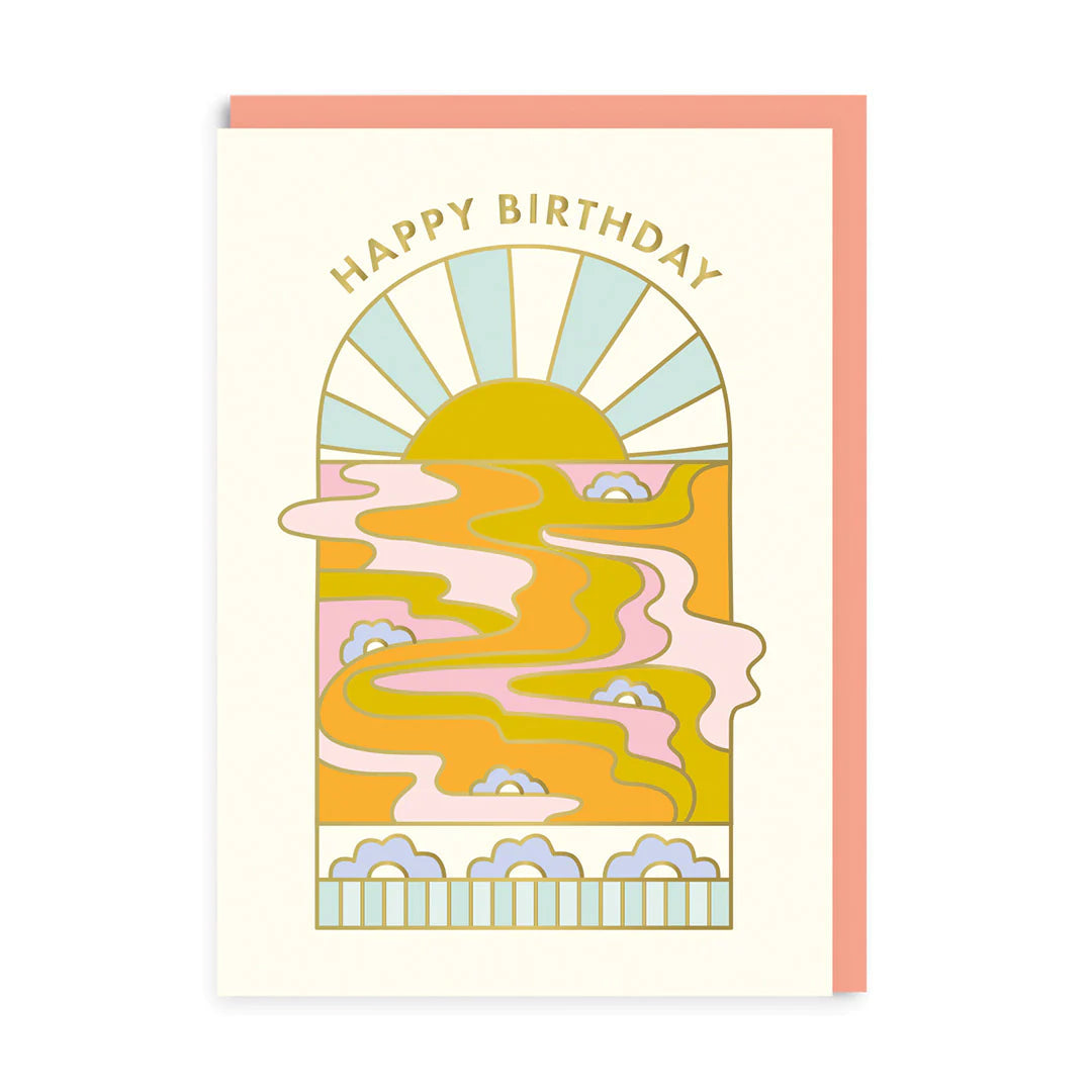 Ohh Deer Sunrise Birthday Card