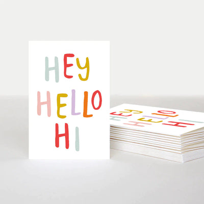 Pack of Greeting Cards (Pk10) Hello
