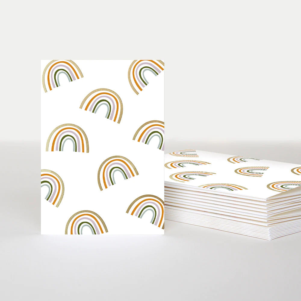 Pack of Greeting Cards (Pk10) Rainbows