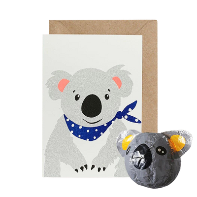 Paper Balloon Greeting Card - Koala