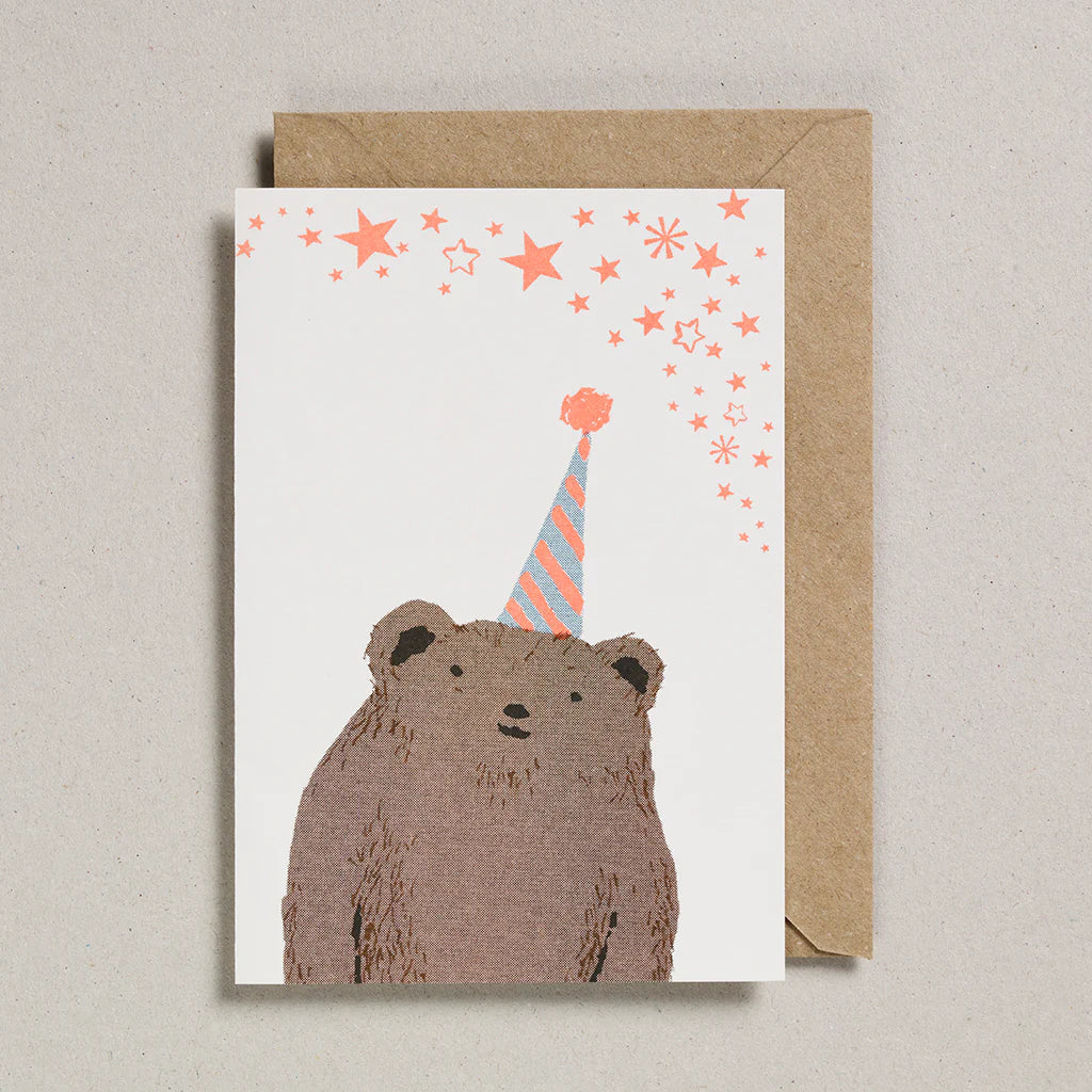 Party Bear Card by Petra Boase