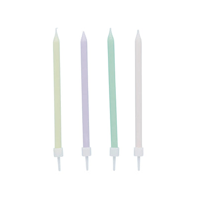 Pastel Skinny Candles (Pk12)