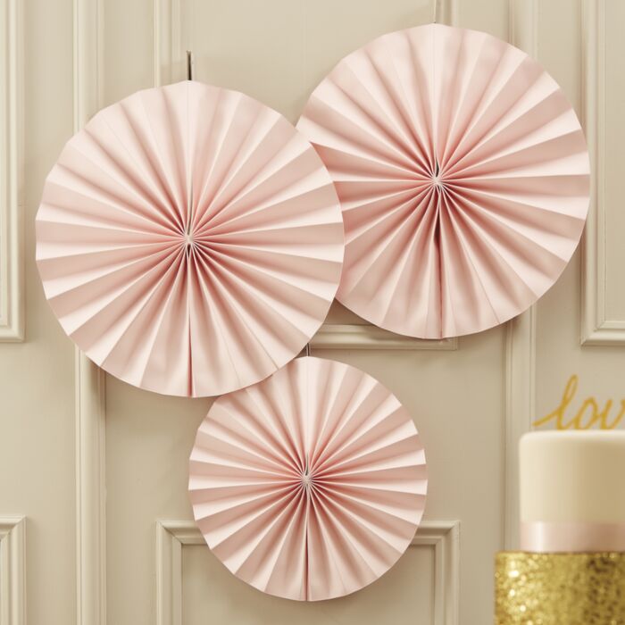 Pink Pinwheel Decorations (Pk3) Ginger Ray