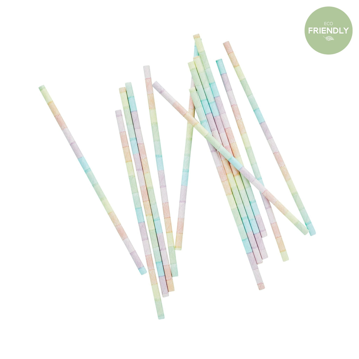 Rainbow Paper Straws (PK20)