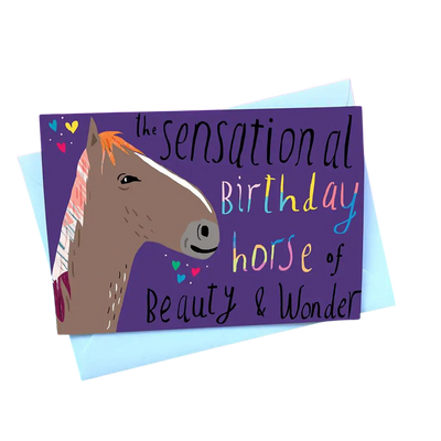Sensational Birthday Horse Card
