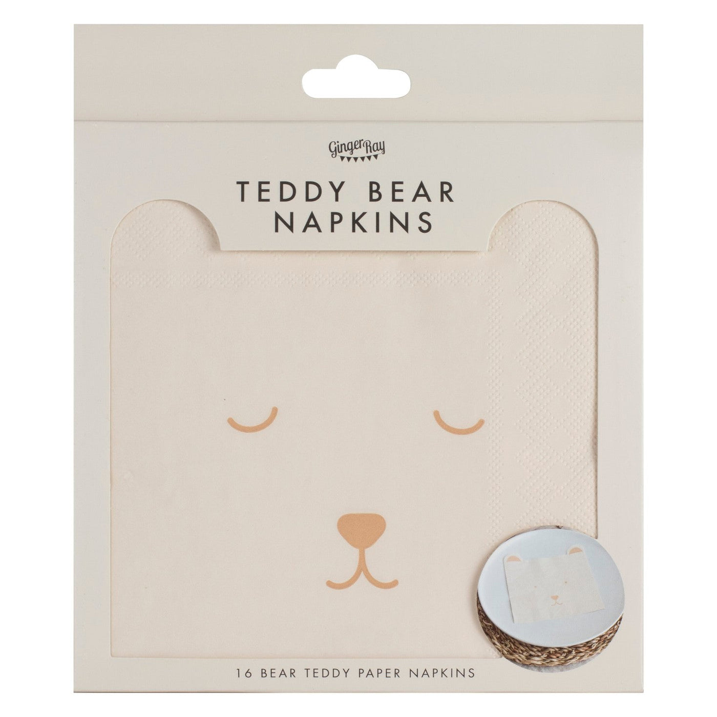 Teddy Bear Napkins (Pk16)