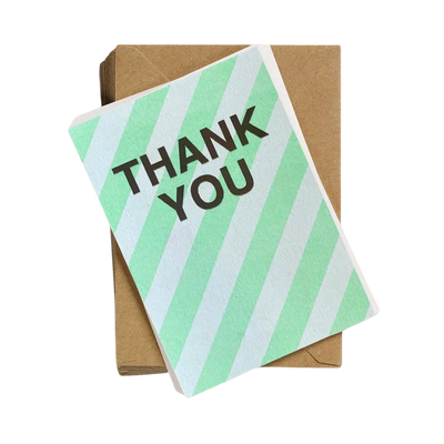 Thankyou Cards Neon Stripe (Pk12) Petra Boase