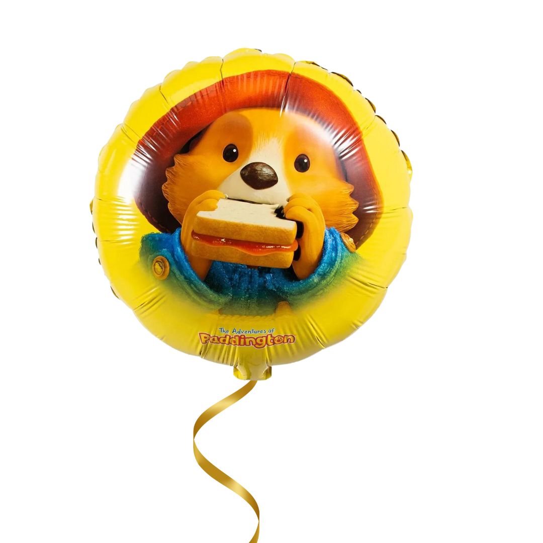 Paddington Bear Birthday Balloon In A Box - Pre Inflated Balloon Bunch - Edie & Eve